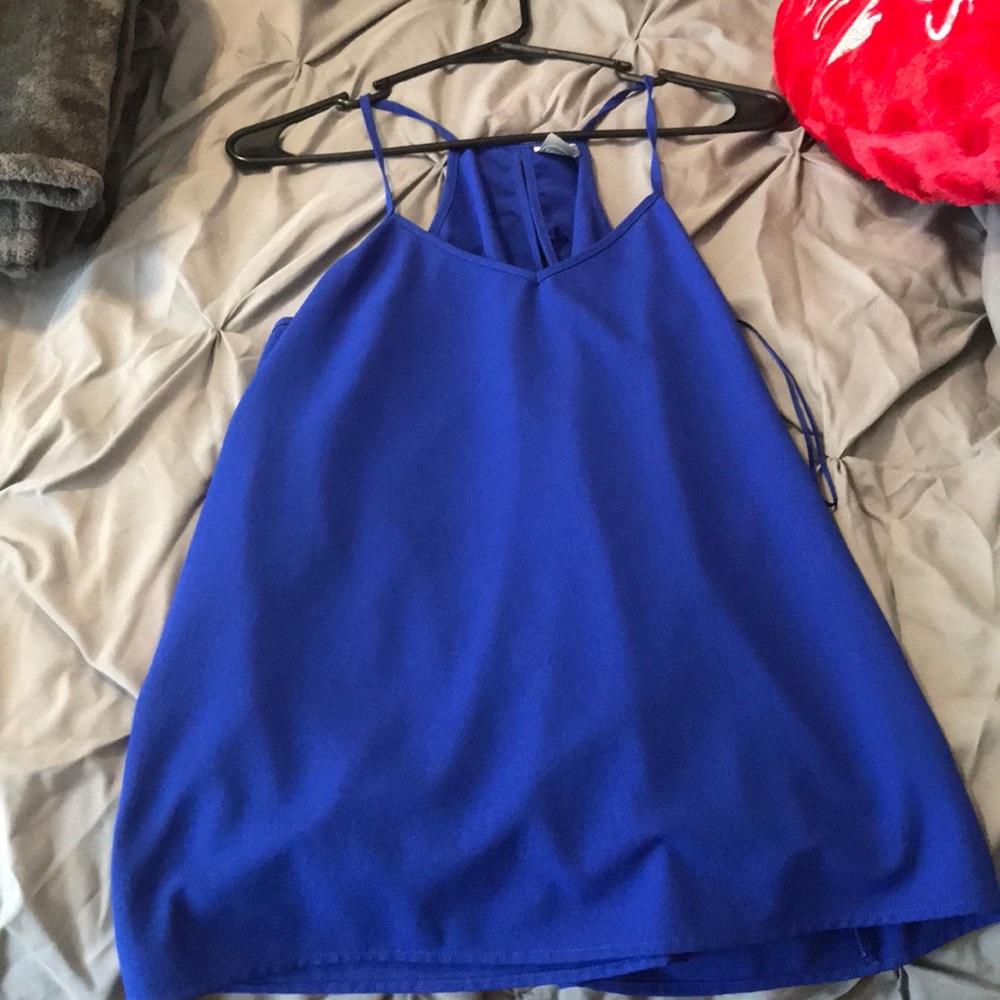 Blue tank